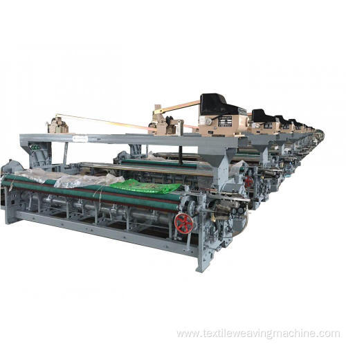 Yuefeng shuttless textile machine weaving jute fabric